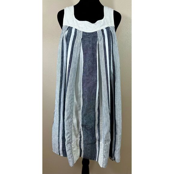 Anthropologie Koto Bolofo Oversized 100% Linen Dress Women's 8 - Picture 2 of 11